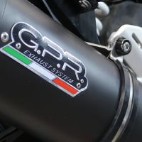 GPR exhaust compatible with  Husqvarna Svartpilen 401 2020-2020, Furore Evo4 Nero, Slip-on exhaust including removable db killer and link pipe 