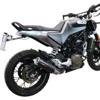 GPR exhaust compatible with  Husqvarna Vitpilen 401 2020-2020, M3 Black Titanium, Slip-on exhaust including removable db killer and link pipe 