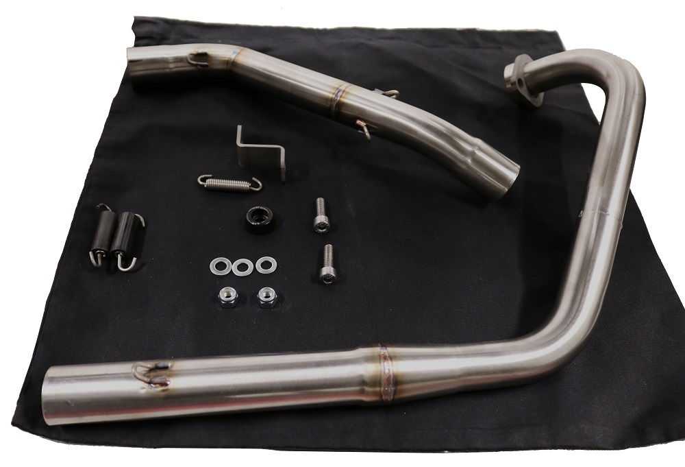 GPR exhaust compatible with  Zontes Gk 125 2022-2024, Albus Ceramic, Full system exhaust, including removable db killer 