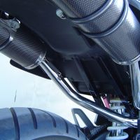 GPR exhaust compatible with  Honda Fmx 650 2005-2008, Inox Tondo, Dual slip-on including removable db killers and link pipes 