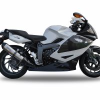 GPR exhaust compatible with  Bmw K1300S K1300R 2009-2014, Gpe Ann. titanium, Slip-on exhaust including removable db killer and link pipe 