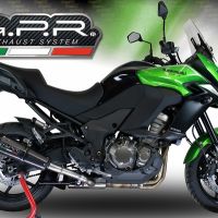 GPR exhaust compatible with  Kawasaki Versys 1000 2011-2013, Gpe Ann. Poppy, Slip-on exhaust including removable db killer and link pipe 