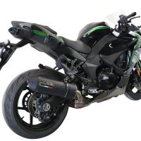 GPR exhaust compatible with  Kawasaki Ninja 1000 Sx 2021-2023, Furore Evo4 Nero, Slip-on exhaust including removable db killer and link pipe 