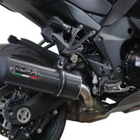 GPR exhaust compatible with  Kawasaki Ninja 1000 Sx 2021-2023, Furore Evo4 Poppy, Slip-on exhaust including removable db killer and link pipe 