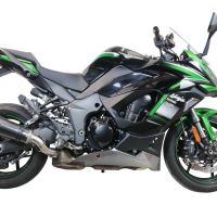 GPR exhaust compatible with  Kawasaki Ninja 1000 Sx 2021-2023, GP Evo4 Poppy, Slip-on exhaust including removable db killer and link pipe 