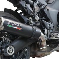 GPR exhaust compatible with  Kawasaki Ninja 1000 Sx 2021-2023, M3 Black Titanium, Slip-on exhaust including removable db killer and link pipe 