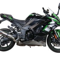 GPR exhaust compatible with  Kawasaki Ninja 1000 Sx 2021-2023, M3 Inox , Slip-on exhaust including removable db killer and link pipe 