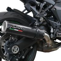 GPR exhaust compatible with  Kawasaki Ninja 1000 Sx 2021-2023, M3 Poppy , Slip-on exhaust including removable db killer and link pipe 