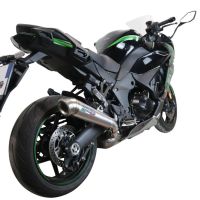 GPR exhaust compatible with  Kawasaki Ninja 1000 Sx 2021-2023, Powercone Evo, Slip-on exhaust including removable db killer and link pipe 