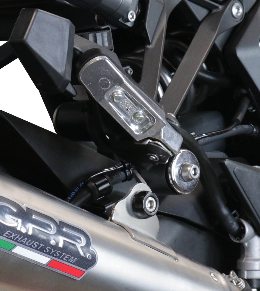 GPR exhaust compatible with  Kawasaki Ninja 1000 Sx 2021-2023, Powercone Evo, Slip-on exhaust including removable db killer and link pipe 