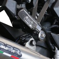 GPR exhaust compatible with  Kawasaki Ninja 1000 Sx 2021-2023, Powercone Evo, Slip-on exhaust including removable db killer and link pipe 