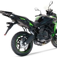 GPR exhaust compatible with  Kawasaki Versys 650 2021-2022, Furore Nero, Full system exhaust, including removable db killer 