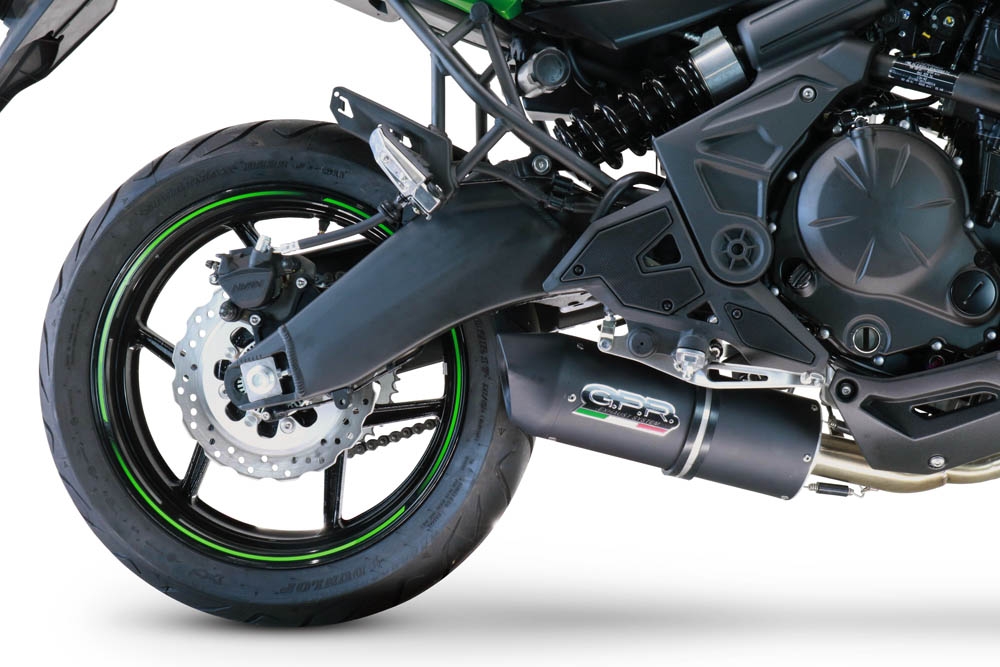 GPR exhaust compatible with  Yamaha Tracer 700 2020-2021, Furore Nero, Full system exhaust, including removable db killer 