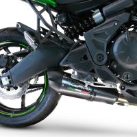 GPR exhaust compatible with  Kawasaki Versys 650 2023-204, Gpe Ann. Poppy, Full system exhaust, including removable db killer 