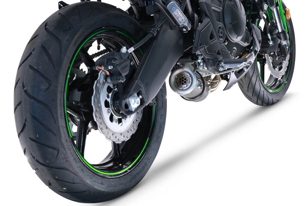 GPR exhaust compatible with  Kawasaki Versys 650 2017-2020, M3 Poppy , Full system exhaust, including removable db killer 