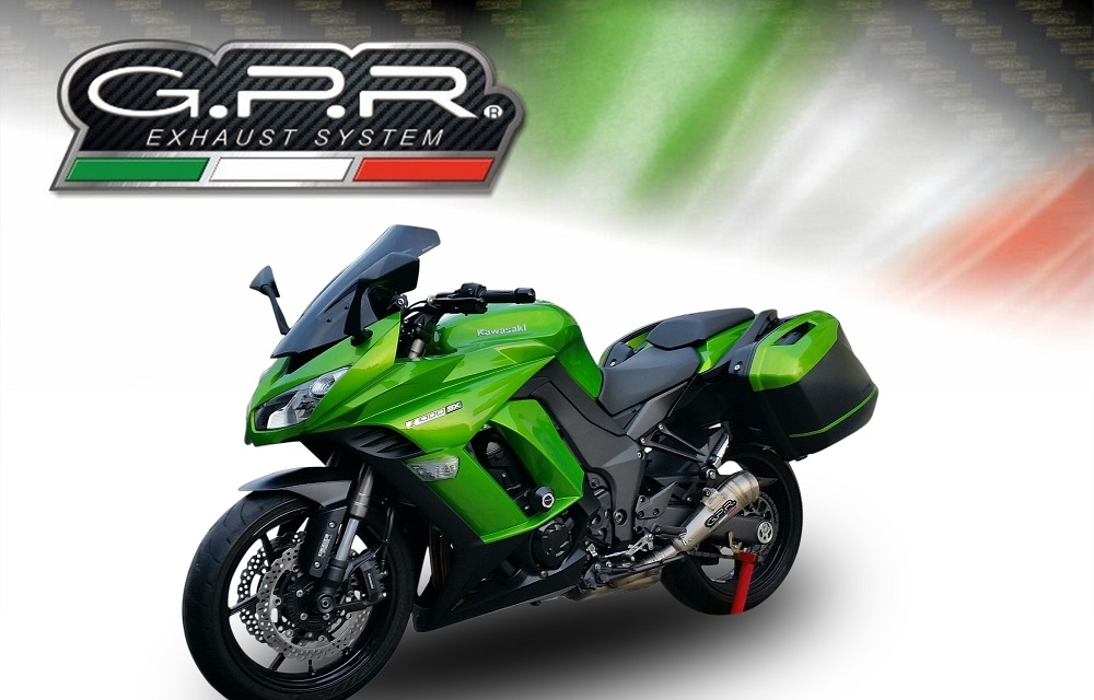 GPR exhaust compatible with  Kawasaki Ninja 1000 2017-2020, Powercone Evo, Dual slip-on including removable db killers and link pipes 