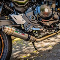 GPR exhaust compatible with  Kawasaki Z650RS 2021-2023, Deeptone Inox, Full system exhaust, including removable db killer 