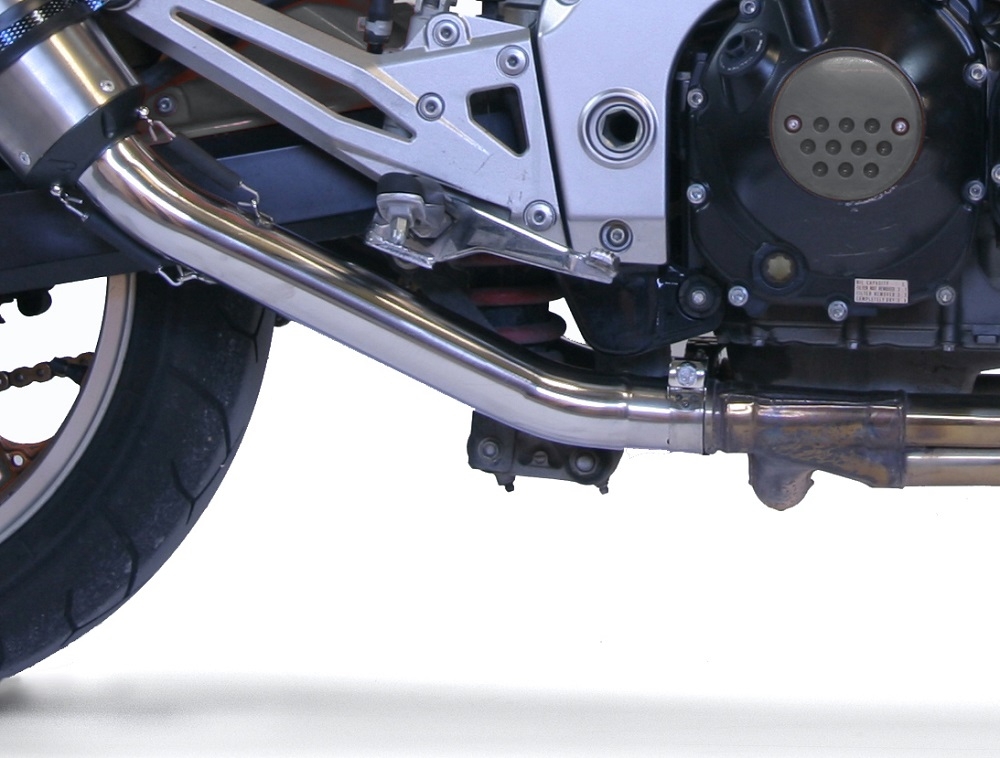 GPR exhaust compatible with  Kawasaki Z1000 2003-2006, M3 Inox , Dual slip-on including removable db killers and link pipes 