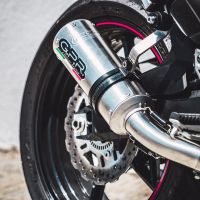 GPR exhaust compatible with  Kawasaki Z-900  2017-2024, M3 Inox , Slip-on exhaust including removable db killer and link pipe 