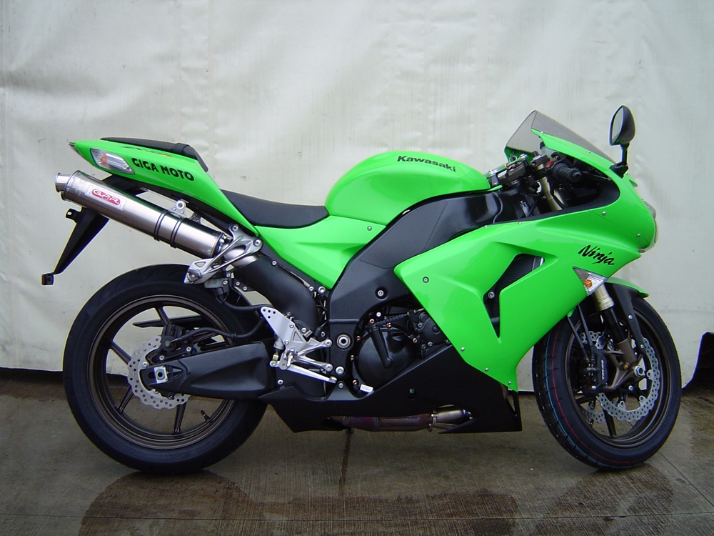 GPR exhaust compatible with  Kawasaki ZX-10R 2006-2007, Inox oval, Dual bolt-on silencers including removable db killers 