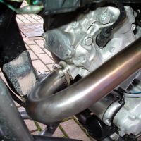 GPR exhaust compatible with  Kawasaki KFX700 2004-2011, Furore Nero, Full system exhaust including dual silencers and removable db killers 