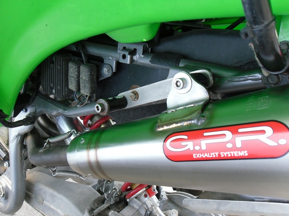 GPR exhaust compatible with  Kawasaki KFX700 2004-2011, Powercone Evo, Full system exhaust including dual silencers and removable db killers 