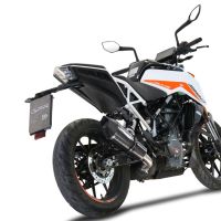 GPR exhaust compatible with  Ktm 125 Duke 2021-2023, GP Evo4 Poppy, Slip-on exhaust including removable db killer and link pipe 