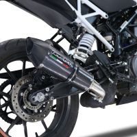 GPR exhaust compatible with  Ktm 390 DUKE 2021-2023, GP Evo4 Poppy, Slip-on exhaust including removable db killer and link pipe 