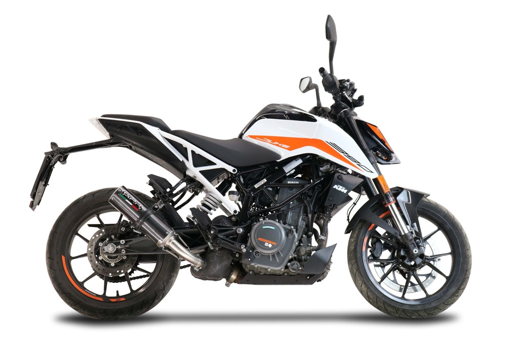 GPR exhaust compatible with  Ktm 390 DUKE 2021-2023, M3 Poppy , Slip-on exhaust including removable db killer and link pipe 