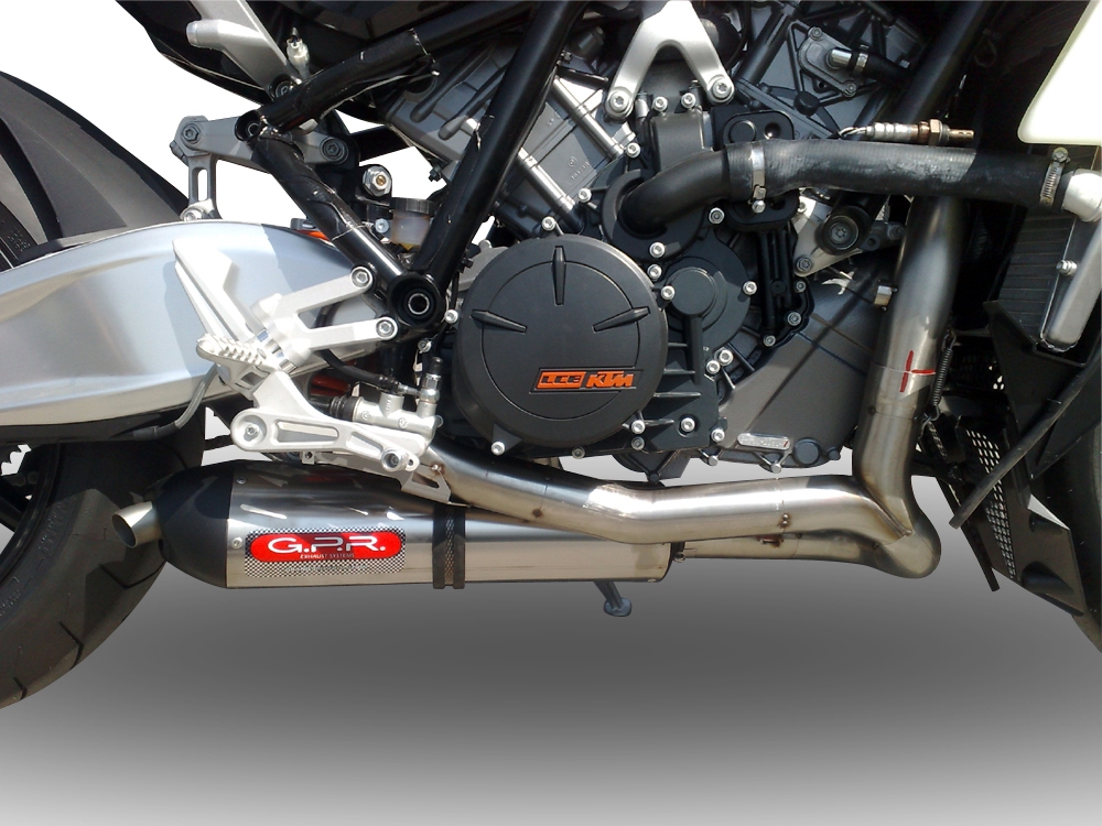 GPR exhaust compatible with  Ktm RC8R 2008-2014, Gpe Ann. titanium, Full system exhaust 