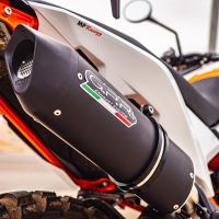 GPR exhaust compatible with  Ktm 890 DUKE 2021-2023, Furore Evo4 Nero, Slip-on exhaust including removable db killer and link pipe 