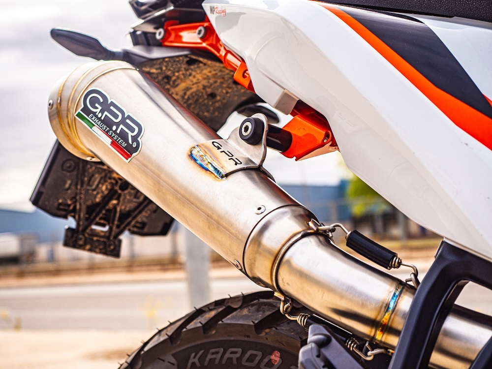 GPR exhaust compatible with  Ktm 890 DUKE 2021-2023, Powercone Evo, Slip-on exhaust including removable db killer and link pipe 