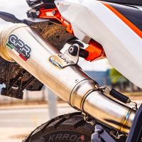 GPR exhaust compatible with  Ktm 890 DUKE 2021-2023, Deeptone Inox, Slip-on exhaust including link pipe 