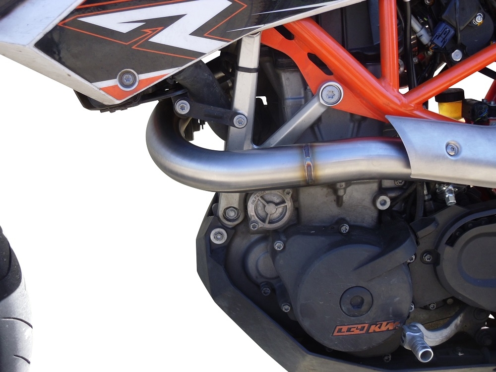 GPR exhaust compatible with  Ktm 690 Enduro R  2007-2016, Gpe Ann. Poppy, Full system exhaust, including removable db killer  