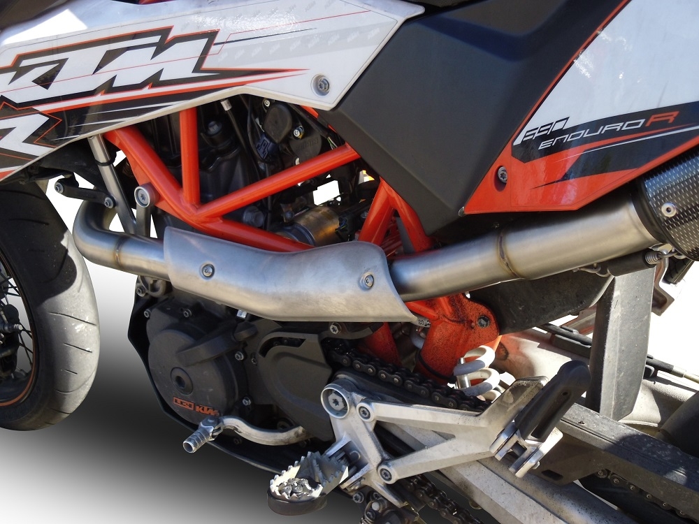 GPR exhaust compatible with  Ktm Smc 690R 2007-2016, Albus Ceramic, Full system exhaust, including removable db killer  