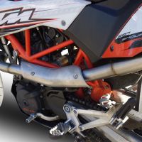 GPR exhaust compatible with  Ktm 690 Enduro R  2007-2016, Albus Ceramic, Full system exhaust, including removable db killer  