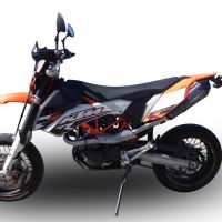 GPR exhaust compatible with  Ktm 690 Enduro R  2007-2016, Gpe Ann. Poppy, Full system exhaust, including removable db killer  