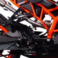 GPR exhaust compatible with  Ktm RC 200 2014-2016, Albus Ceramic, Slip-on exhaust including removable db killer and link pipe 