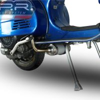 GPR exhaust compatible with  Lml Star 200 4T a marce / 4ST with gears 2011-2016, Alluminio, Full system exhaust, including removable db killer  