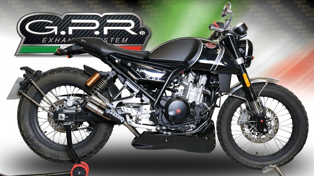 GPR exhaust compatible with  F.B. Mondial Hps 300 2018-2019, F205, Full system exhaust 