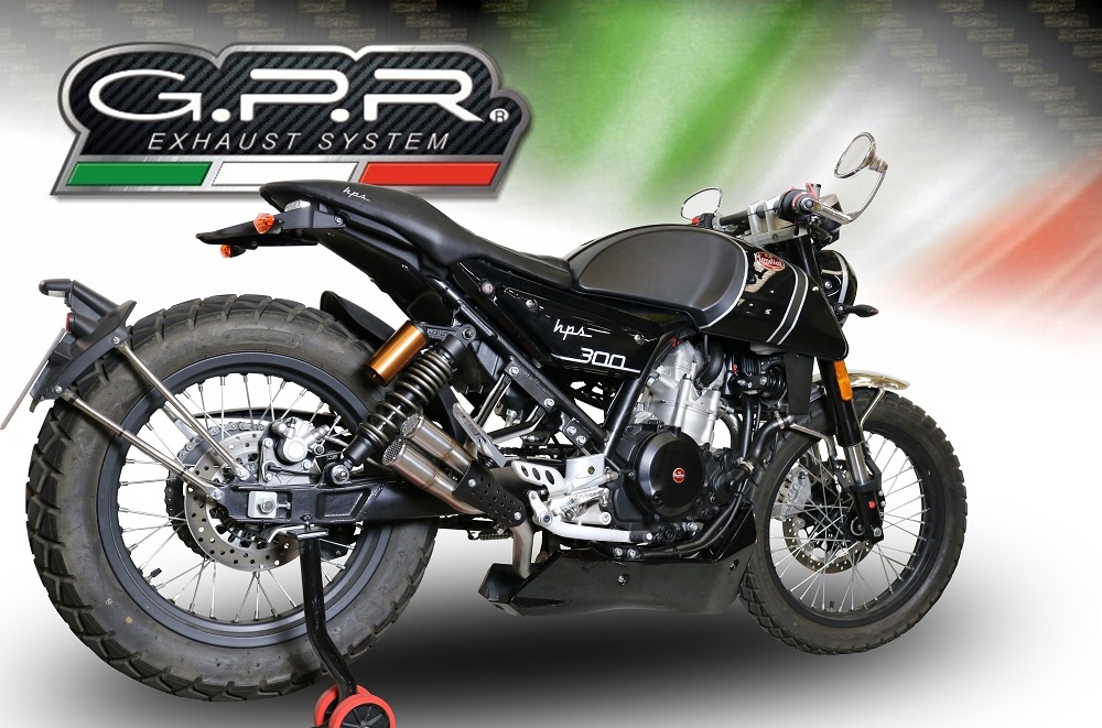 GPR exhaust compatible with  F.B. Mondial Hps 300 2018-2019, F205, Full system exhaust 