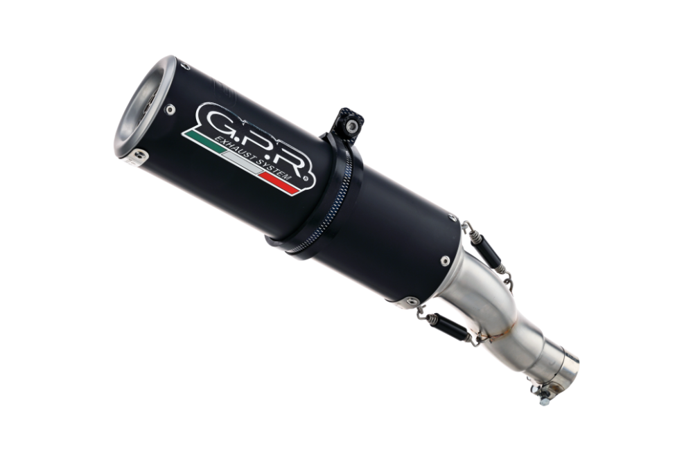 GPR exhaust compatible with  Honda Rebel 300 2021-2023, M3 Black Titanium, Slip-on exhaust including removable db killer and link pipe 