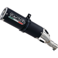 GPR exhaust compatible with  Honda Rebel 300 2021-2023, M3 Black Titanium, Slip-on exhaust including removable db killer and link pipe 