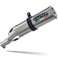 GPR exhaust compatible with  Moto Guzzi Sport 1200 4V 2006-2007, M3 Inox , Slip-on exhaust including removable db killer and link pipe 