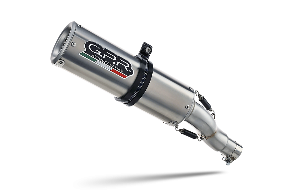 GPR exhaust compatible with  Honda CBR500R 2012-2016, M3 Inox , Slip-on exhaust including removable db killer and link pipe 