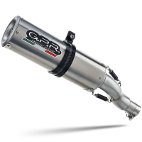 GPR exhaust compatible with  Ducati Hypermotard 939 2016-2019, M3 Inox , Slip-on exhaust including link pipe and removable db killer 