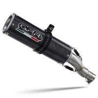 GPR exhaust compatible with  Honda CB500X 2016-2018, M3 Poppy , Slip-on exhaust including removable db killer and link pipe 