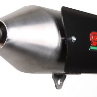 Exhaust system compatible with Quadro 350 D 2011-2013, Power Bomb, Homologated legal slip-on exhaust including removable db killer, link pipe and catalyst 