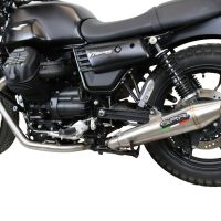 GPR exhaust compatible with  Moto Guzzi V7 III Special-Stone-Carbon 2017-2018, Vintacone, Full system exhaust 