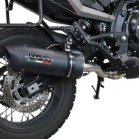 GPR exhaust compatible with  Moto Morini X-CAPE 650 2021-2023, Furore Evo4 Nero, Mid-Full system exhaust including removable db killer 